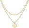 TINGN Kette Halskette Gold Mädchen - Geschenke für 9 10 11 12 Jahre mit Buchstaben Goldkette Damen Personalisierte Schmuck O Halskette