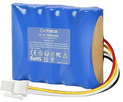 Exmate 18.5V 3500mAh Akku Li-ion Kompatible mit Gardena Sileno R100Li,R130Li,R160Li, Husqvarna Automower 310,315,Ersatz für 584 82 28-01, 584 85 28-01, 584 82 28-01, 589 58 62-01