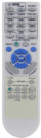 ALLIMITY RD-472E Ersatz Fernbedienung passend für NEC Projector P452H P452W P474U P474W P502H P554U P502W