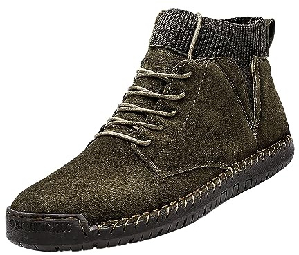 Scarpe Invernali Uomo Imbottiti Outdoor Scarpe Trekking da Caccia Impermeabili Scarpe da Neve Foderato Stivali Stivaletto Alti Antipioggia Scarpe Invernali Scarponcini Montagna