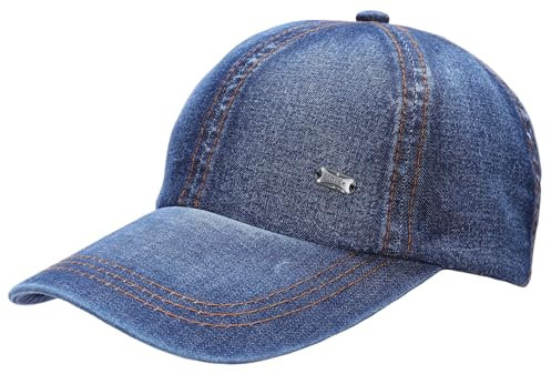 Leoodo Herren Damen Military Army Stil Cap aus Baumwolle verstellbare Sonnen Kappe für Wandern und Sport, Mütze Farbe 2020:Jeans Navy