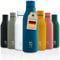 NAQULA® Thermosflasche Edelstahl 500ml. BPA Frei. Auslaufsicher. Modern. Stilvolle Trinkflasche. Minimalistische Wasserflasche. Geeignete Flasche für Büro, Sport, Schule. Blau (deep sea blue).