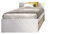 DEKIT GRUPO RIMOBEL Top - Cama de 90X190 con Arrastre - Blanco/Natural - 67 x 95,8 x 194,8