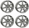 4x AUTEC Felgen Alufelgen TALLIN 7.0x16 ET48 5x112 Titansilber kompatibel mit VW Golf VII Golf VIII Eos Touran Caddy Jetta Golf VI Passat Golf