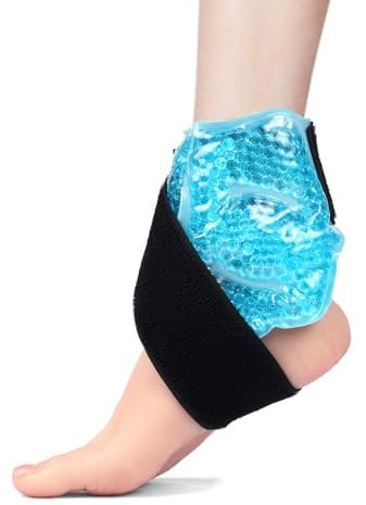 AOOWU Poche de Glace Cheville Réutilisable, Pack de glace réutilisable en gel chaud et froid chaud, Poche de Glace Cheville en Gel, Sac Gel Compresse Chaude Froid pour Cheville soulager la douleur