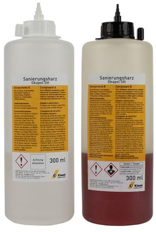 Kiesel Okapol SH Sanierungsharz 2K 600ml mit Estrichklammern