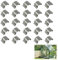25PCS Greenhouse Glass Clips, Stainless Steel G Clips for Greenhouse Glass Panes,Green House Glass Fixing Clips Replacement Kit for Garden, Greenhouse