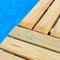 Nortene - Baldosas De Tarima De Madera | 100x100x4,4 Cm | Tablones De Tarima De Madera De Pino para Jardín Balcón Terraza