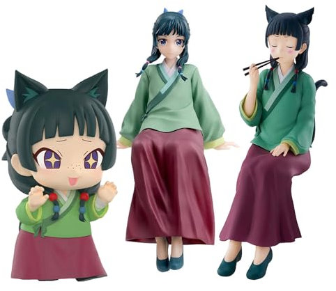 Zhongkaihua Maomao Anime Figur Stehposition Modell Maomao Actionfigur Statue Desktop Ornament Geburtstagsgeschenk für Anime-Fans