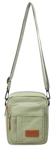 ibalulu Umhängetasche Handytasche zum Umhängen, Crossbody Bag aus Nylon mit Mehrfachfächern, Kleine Handtasche Damen Leichte Schultertasche Handytasche Unisex