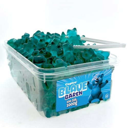 Capico Blaue Bären Fruchtgummi (1000g) in Dose, Halal