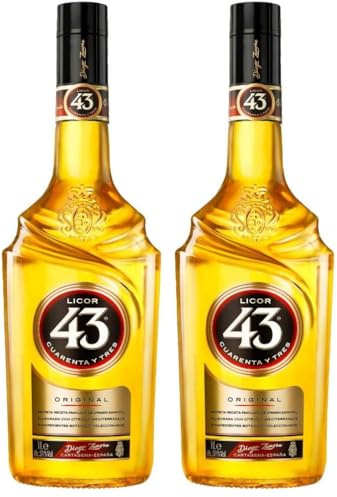 Licor 43 Original (1x1,0l) 31% vol., Aromen von Vanille, mediterranen Zitrusfrüchten und aromatischen Gewürzen, trinke ihn pur, auf Eis, mit Milch, mit Espresso oder als fruchtigen Longdrink