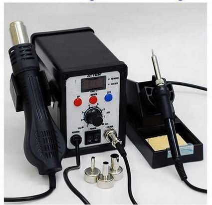 Gowe 2 in 1 Hot Air SMD Rework saldatura stazione Desoldering