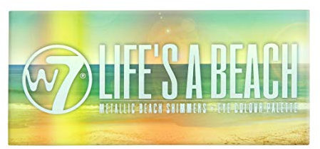 W7 W7 Life 's A Beach Metallic 12 Eye Farbe Palette 9,6 g