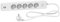 Schneider Electric - Odace - Rallonge multiprises 5 prises 2P+T - blanche - 2USB - 1,5m - ST935U1W