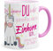 Funtasstic Tasse Sei immer DU selbst - es sei denn Du kannst ein Einhorn sein... dann sei immer ein Einhorn - 100% handmade in Deutschland - Geschenkidee, Farbe:rosa, Größe:330 ml