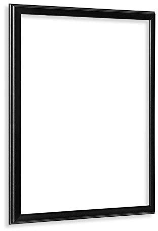 Bildershop-24 Leerrahmen (ohne Rückwand und Glas) Barockrahmen Kalypso 70 X 100 cm Schwarz (matt) Farbe und Größe wählbar