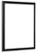 Bildershop-24 Leerrahmen (ohne Rückwand und Glas) Barockrahmen Kalypso 70 X 100 cm Schwarz (matt) Farbe und Größe wählbar