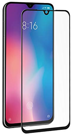 Muvit Protector Pantalla Xiaomi Mi 9 Se Vidrio Templado Plano Marco Negro