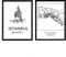 Nacnic Pack Poster Istanbul - Galataturm. Blätter mit Denkmälern von Städten. A3 Größe