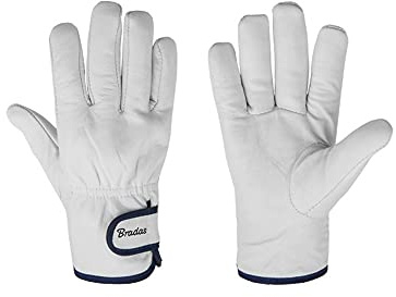 Bradas Arbeitshandschuhe aus Ziegenleder mit Winterinnenfutter Handschuhe Lederhandschuhe WHITEBIRD Sicherheitshandschuhe 3477