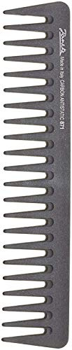 Jäneke Styling-Kamm Carbon-Kamm Profi Supercomb 55871 ca 19 cm (antistatisch) Strähnenkamm Haarkamm durchgehend extra-grobe Zahnung Lockenkamm (871)