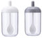2Pcs Seasoning Storage Container Food Jar with Lid and Spoon for Kitchen Storage for Sugar, Seeds, Salt, Pepper, Spices