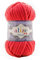 Alize 5 x 100 g Velluto Wolle 500 Gramm super Bulky Chenillegarn,Kuschelweich 100g, Kissen Babydecke etc (rot 56)