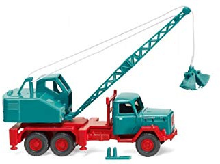 Wiking 066204 H0 Kranwagen (Magirus/Fuchs) wasserblau Spur HO 1:87