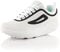 Fusskleidung® Damen Herren Sneaker Abrollsohle Sportschuhe leichte Gesundheitsschuhe Weiss Schwarz Weiss EU 36