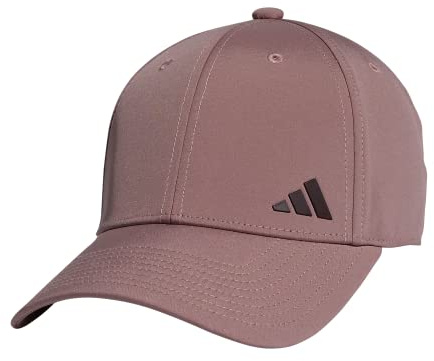 adidas Women's Backless Ponytail Hat Adjustable Fit Baseball Cap, Wonder Oxide Purple/Shadow Maroon Purple, One Size