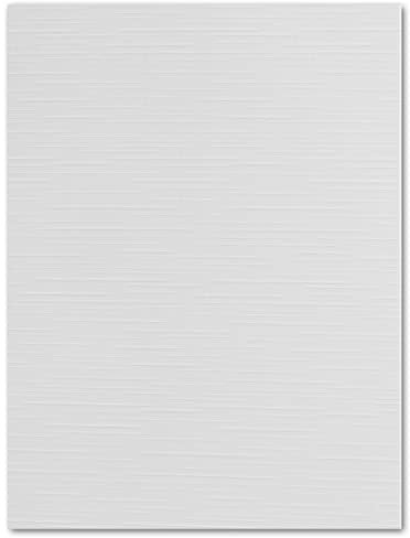 50 DIN A5 Einzelkarten Papierbögen mit Leinenstruktur - Hochweiß - 240 g/m² - 14,8 x 21 cm - Bastelbogen Ton-Papier Fotokarton Bastel-Papier Ton-Karton - FarbenFroh