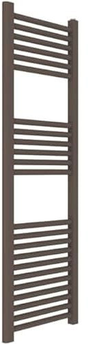 ERCOS Handtuchheizkörper Badheizkörper Größe 400 x 1200 mm Badheizkörper braun matt , Anschlüsse 1/2 Lieferung mit Montagesatz