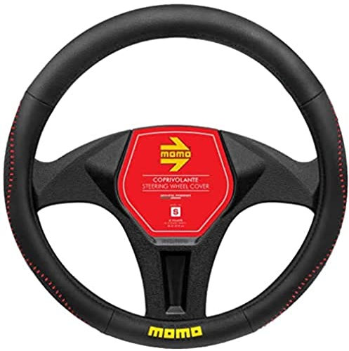 Momo Street Universell Lenkradabdeckung Schwarz Und Rot