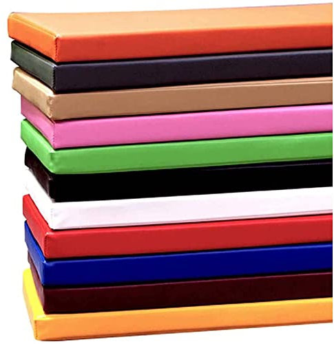 PU-Leder-Bankkissen, wasserdicht, für 2- und 3-Sitzer, Gartenbank, Sitzkissen für Terrasse, Schaukel, Küche, Zuhause, Outdoor, Indoor, 200 x 30 x 5 cm, Braun