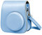 HIUOUIH Tasche Kompatibel mit Instax Mini 11 Kamera Schutzhülle Fujifilm Hülle Sofortbildkameras Huelle aus Weichem Kunstleder Kameratasche Portable Case Abdeckung Abnehmbaren Riemen, Blau
