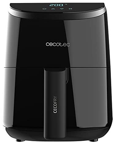Cecotec - Cecofry Compact 2000 Touch, Friggitrice ad aria calda senza olio, 2 l, 900 W, dietetica, manuale e compatta, tecnologia PerfectCook, termostato e tempo regolabili, colore nero, 03313
