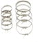 HpLive Achsmanschetten Schellen 5 Stück groß 5 Stück klein Klemmschelle Ohrschelle, CV Boot Clips Kit