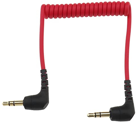 Câble de microphone de rechange 3,5 mm compatible avec Rode Wireless Go VideoMic GO 2/VideoMicro 3,5 mm mâle vers mâle TRS audio microphone auxiliaire