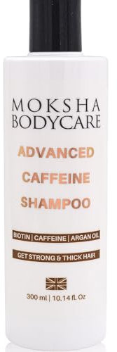 Koffein-Shampoo – [Hergestellt in Großbritannien] Haarwachstumsshampoo mit Biotin, Arganöl, Rosmarin, Niacinamid für starkes und dickes Haar, Anti-Schuppen