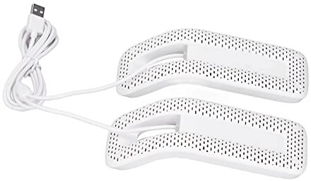 Portable Shoe Dryer,Shoe Deodorizer Dryer Portable USB Electric Shoes Dryer Electric Fast Dry Boot Drying Device for Gloves Socks Jewelry Box White