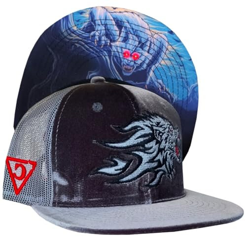 Capiche [99+ VARIATIONEN] Snapback Cap - Kappe - Baseball - Mütze - Kunst - Unisex - Schirm - Männer - Herren - Damen - [Wolf] - Werewolf