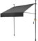 BelleMax Klemmmarkise Markise Balkon ohne Bohren, 350 cm x 125 cm Anthrazit, Balkonmarkise mit Handkurbel, Sonnenschutz terrassenüerdachung, Wasserdicht, UV-bestädig und Höenverstellbar
