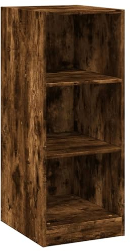 vidaXL Kleiderschrank, Garderobenschrank mit Stauraum, Hochschrank für Schlafzimmer, Dielenschrank Schrank, Modern, Räuchereiche Holzwerkstoff