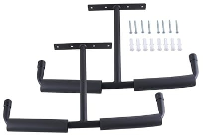 Wandhaken, Decke Garagenhaken 42 cm, Garage Schwerlasthaken Gummiert Deckenmontag, Fahrrad Wandhalterung, Doppelt Leiter Haken，Schwerlast Storage Hanger für Leiter Werkzeug, Fahrräder, Sportgeräte