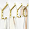 susswiff Gold Wall Hooks for Hanging: 10KG Metal Sturdy Hook with Screw, Individual Hangers for Coat, Clothes, Towel, for Bathroom Door, 10cm