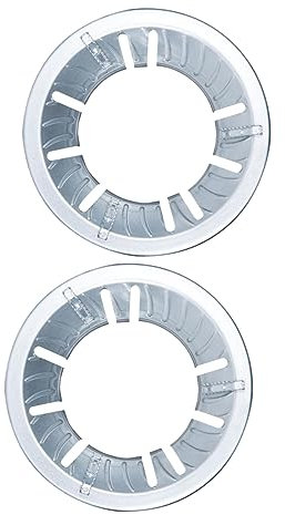 ORFOFE 2pièces Support De Cuisson Pour Cuisinière à Gaz Anneaux Pare-vent Fonte Épaissis Pour Rassemblement De Feu Cadre Résistant Chaleur Pour Batterie De Cuisine Accessoires Économiseur