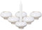 like. by Villeroy & Boch Winter Glow Kerzenhalter Donut, 9x9x5,5 cm, Weihnachtliche Teelichthalter für Stabkerzen & Teelichter, Premium Porzellan, Beige
