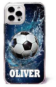 Personalised Football Water Ball Phone Case/Cover Compatible with (Plastic, iPhone 16 Pro Max)