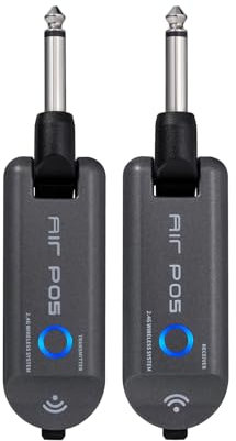 Wiederaufladbarer Gitarren-Empfänger und Transmitter, kabellos, 2,4 G, für Bass-Gitarre, Echtzeitübertragung, wiederaufladbar